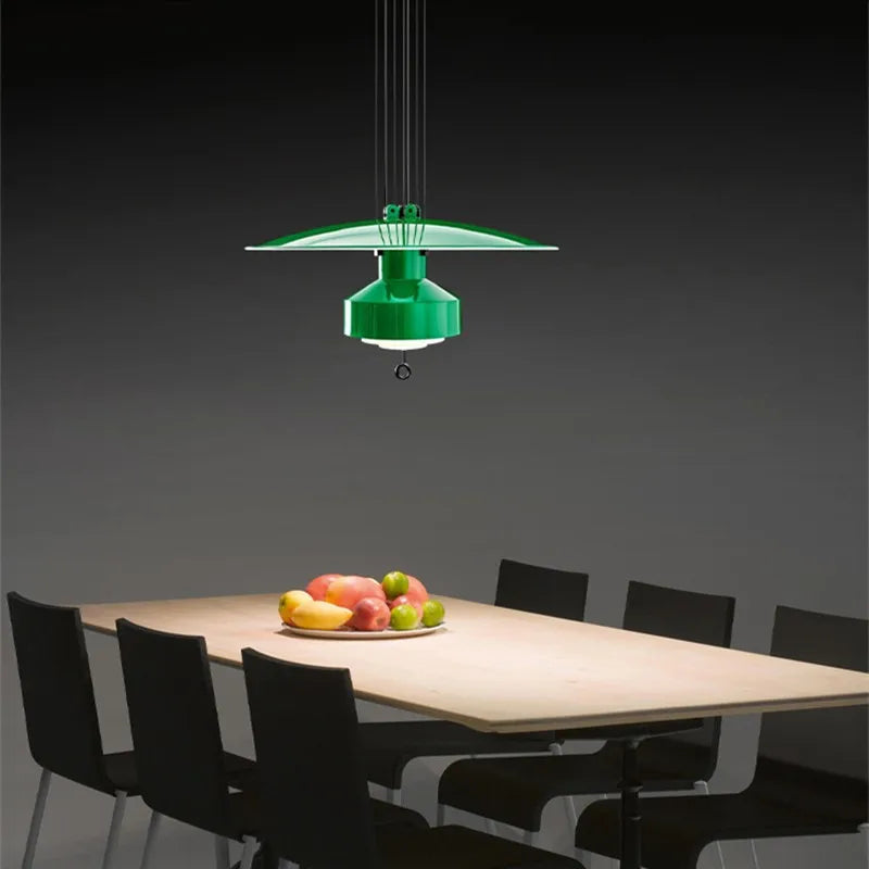 Lampe à Suspension réglable design lampe à Suspension Saliscendi nordique pour cuisine Restaurant lampe suspendue extensible créative - vue 5 sur 10