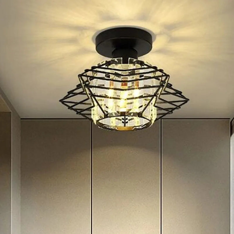 Plafonnier LED en cristal design moderne décor