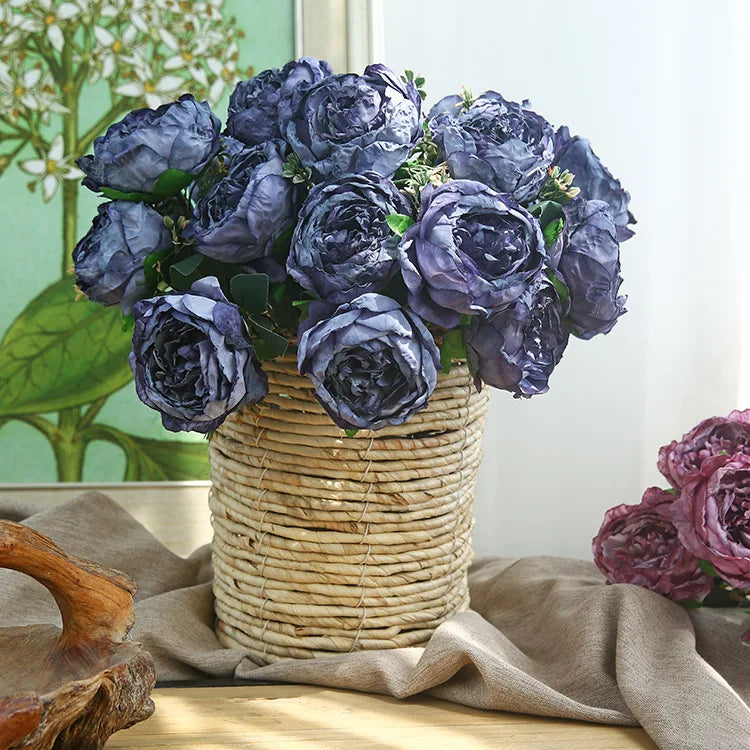 bouquet de pivoines artificielles pour décoration et photographie - vue 3 sur 11