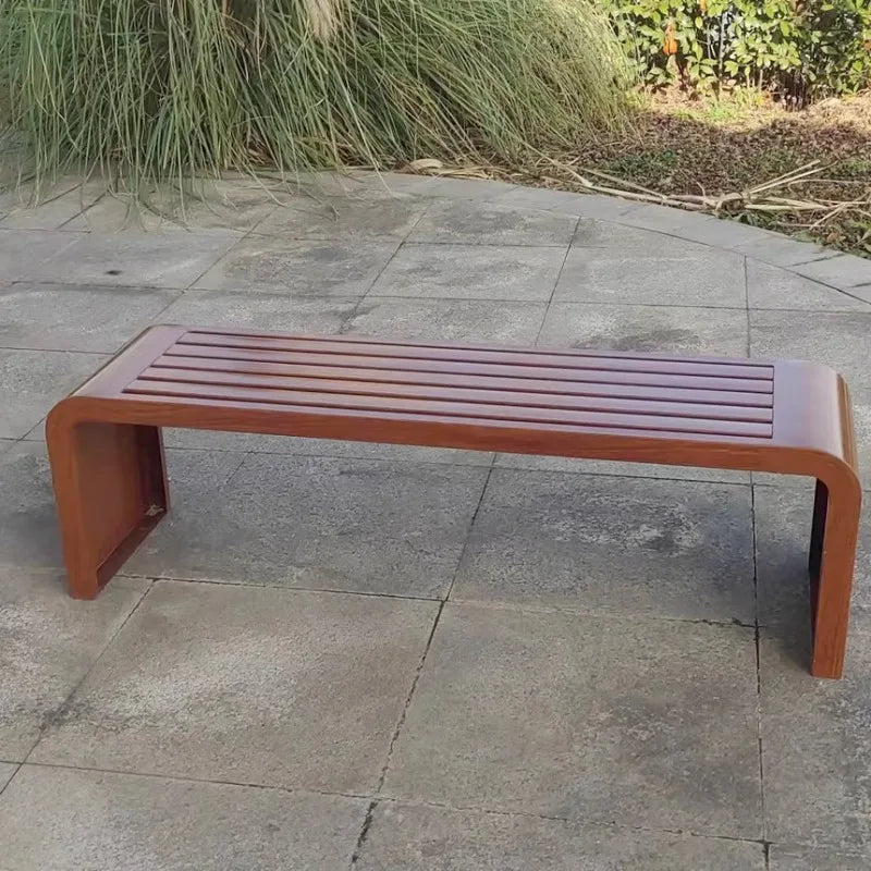 parc extérieur avec banc pour espaces publics et loisirs - vue 6 sur 7