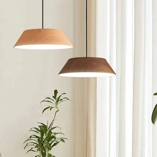 lustre noyer salle manger plafond bar