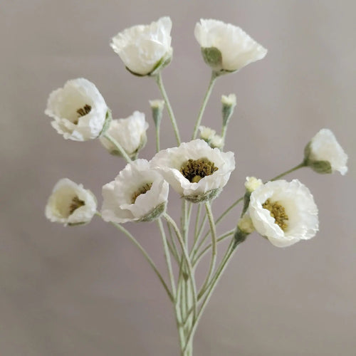 fleurs artificielles de pavot pour décoration mariage jardin et DIY - vue 2 sur 15