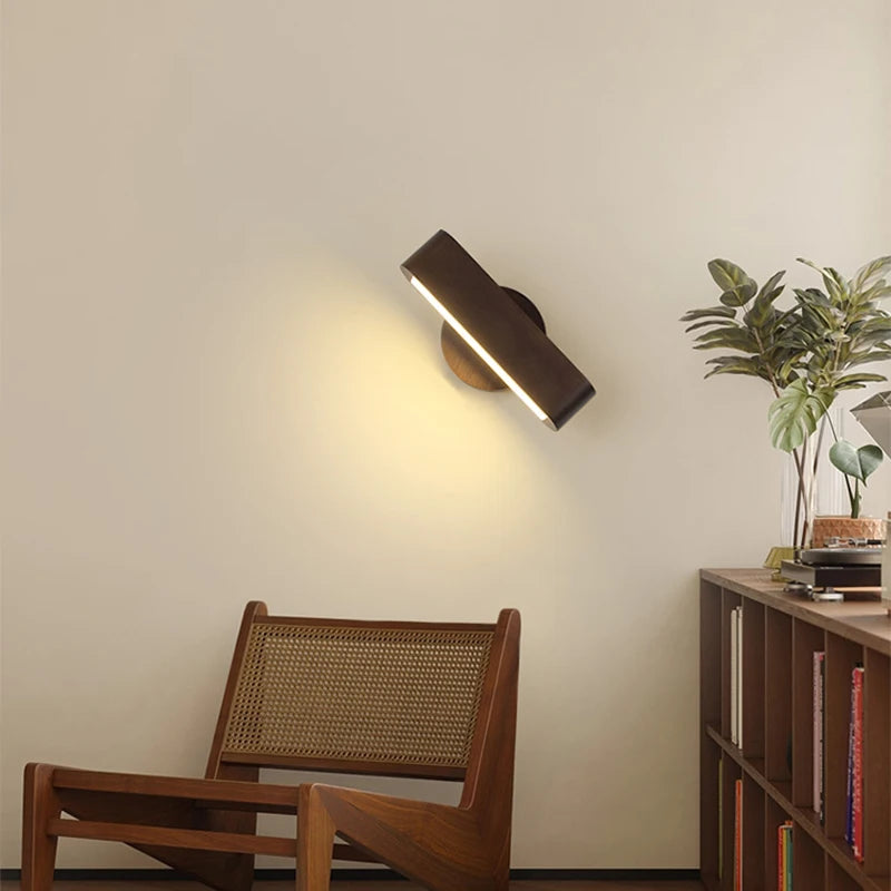 applique murale moderne en bois pour intérieur et veilleuse décorative - vue 4 sur 8