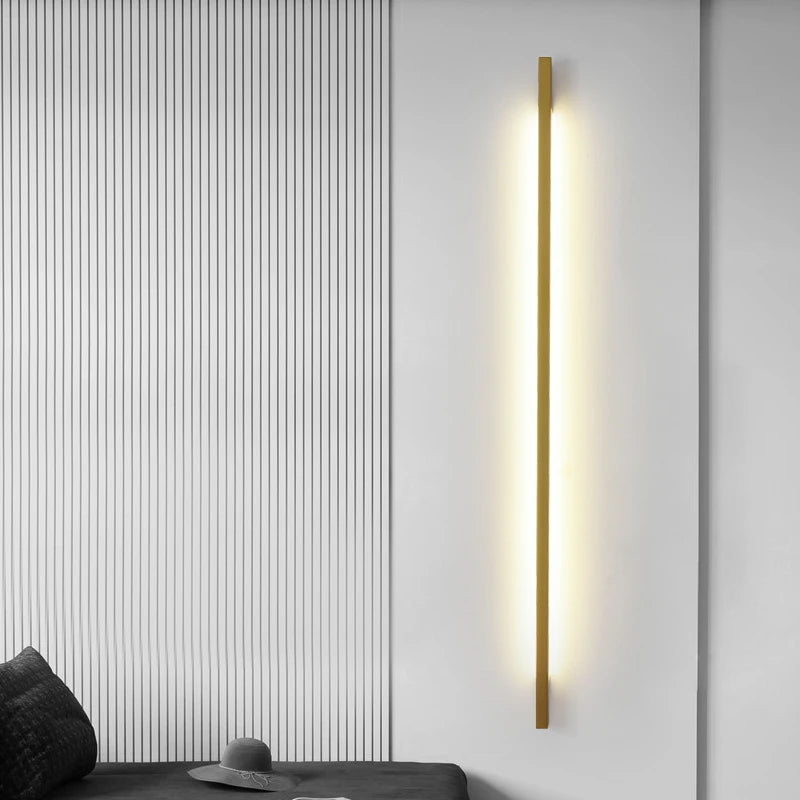 applique murale à bande led minimaliste moderne et créative - vue 3 sur 16