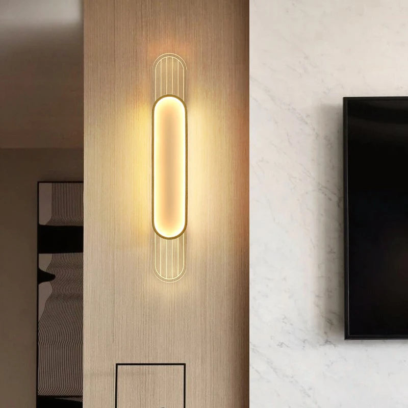 lampe led applique moderne luxe bande - vue 6 sur 12