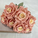 bouquet de roses artificielles en soie pour décoration festive