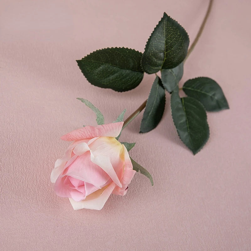 branche de roses artificielles en latex pour décoration réaliste