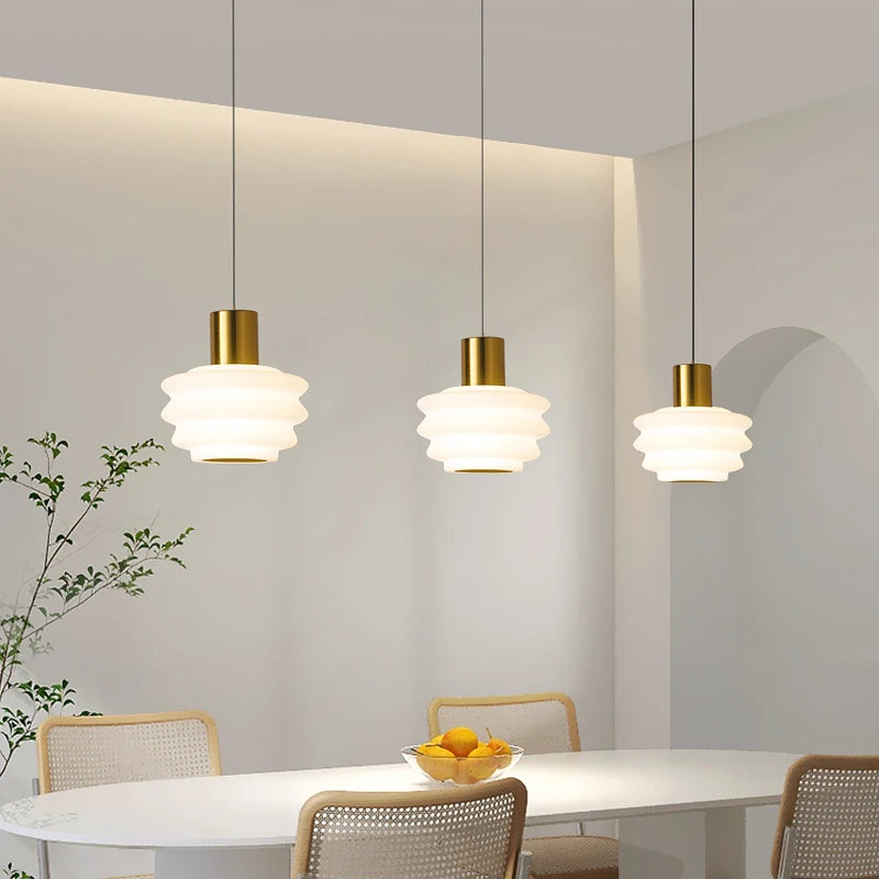 lustre nordique créatif à tête unique moderne - vue 7 sur 12
