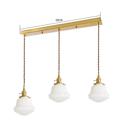 iwhd suspension led en verre et cuivre style nordique moderne - vue 17 sur 28