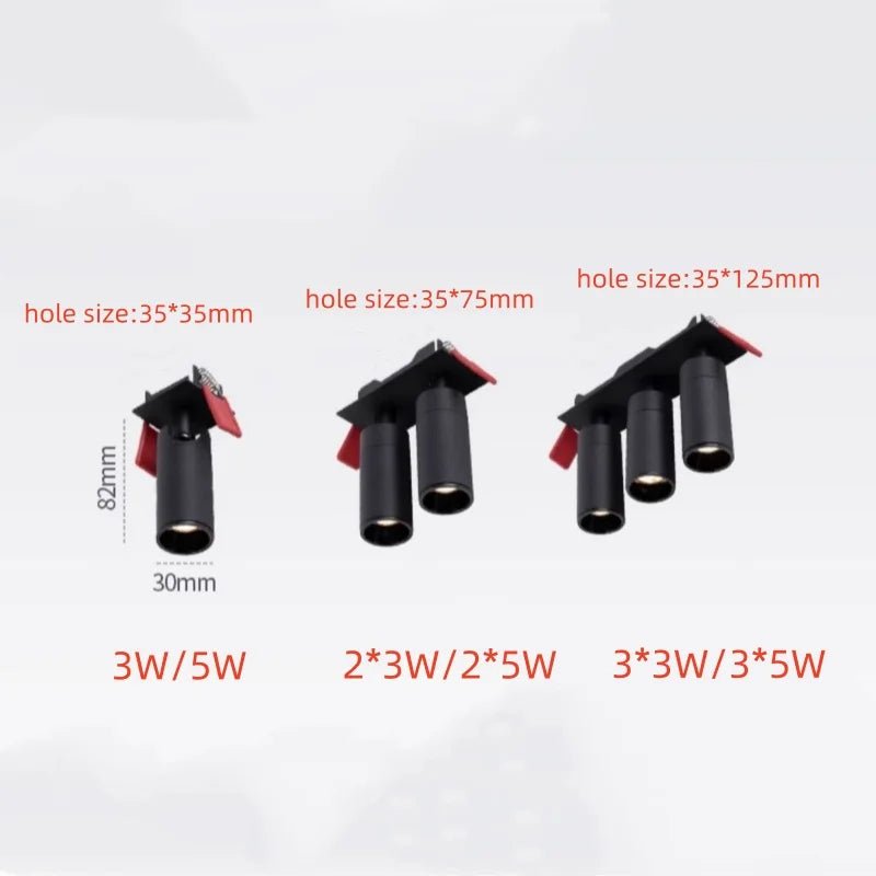 spot led encastré mini éclairage d ambiance pour la maison - vue 4 sur 6