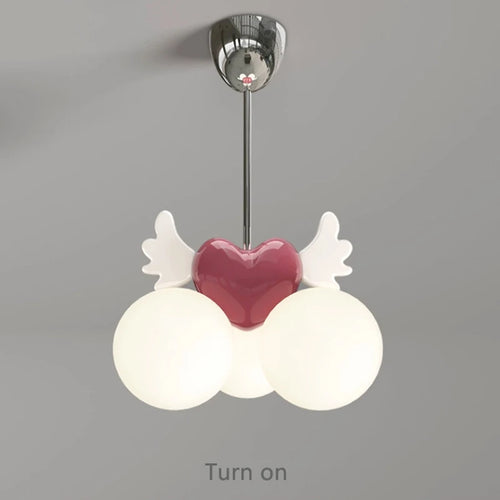 lustre lumière résine angle plafond enfant fille - vue 5 sur 6