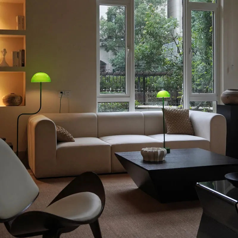 lampe à poser design en forme de germe de soja en verre - vue 10 sur 10