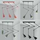 Suspension rotatives nordiques avec bras longs réglables salle à manger Restaurant café Bar lampe pliante éclairage de décoration intérieure E27