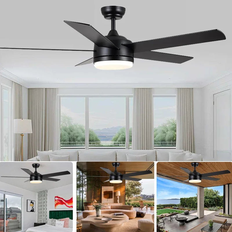 plafonnier silencieux avec télécommande trois pales pour ventilation optimale - vue 6 sur 6