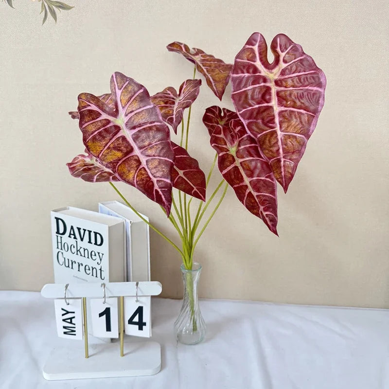plante artificielle à 9 têtes pour décoration intérieure et extérieure - vue 6 sur 11