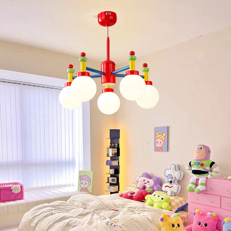 lustre led moderne pour chambre d'enfant style médiéval memphis