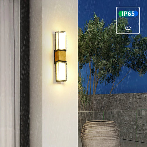 12W LED étanche porche lumières applique extérieure pour jardin couloir balcon éclairage décoration AC85-265V - vue 3 sur 6