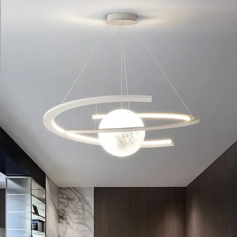 plafonnier minimaliste nordique moderne luxe atmosphérique circulaire