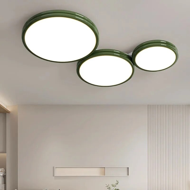 Luxueux plafonnier LED Macaron soin de la vue maison