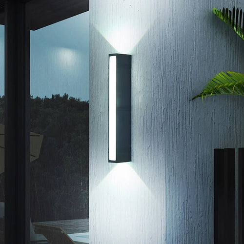 applique murale extérieure jardin avec led haute luminosité - vue 2 sur 9