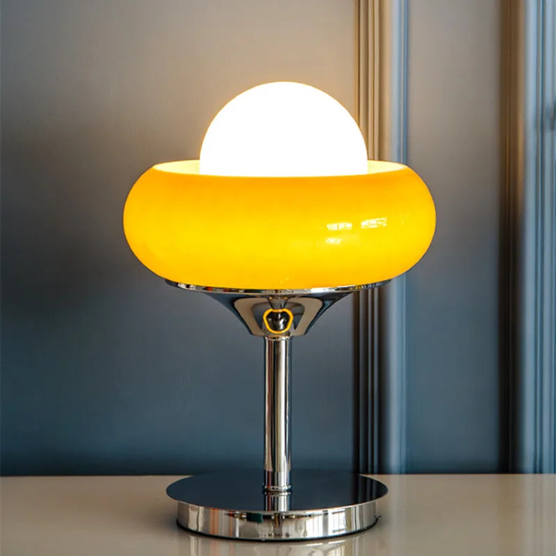 lampadaire vintage en verre pour décoration intérieure