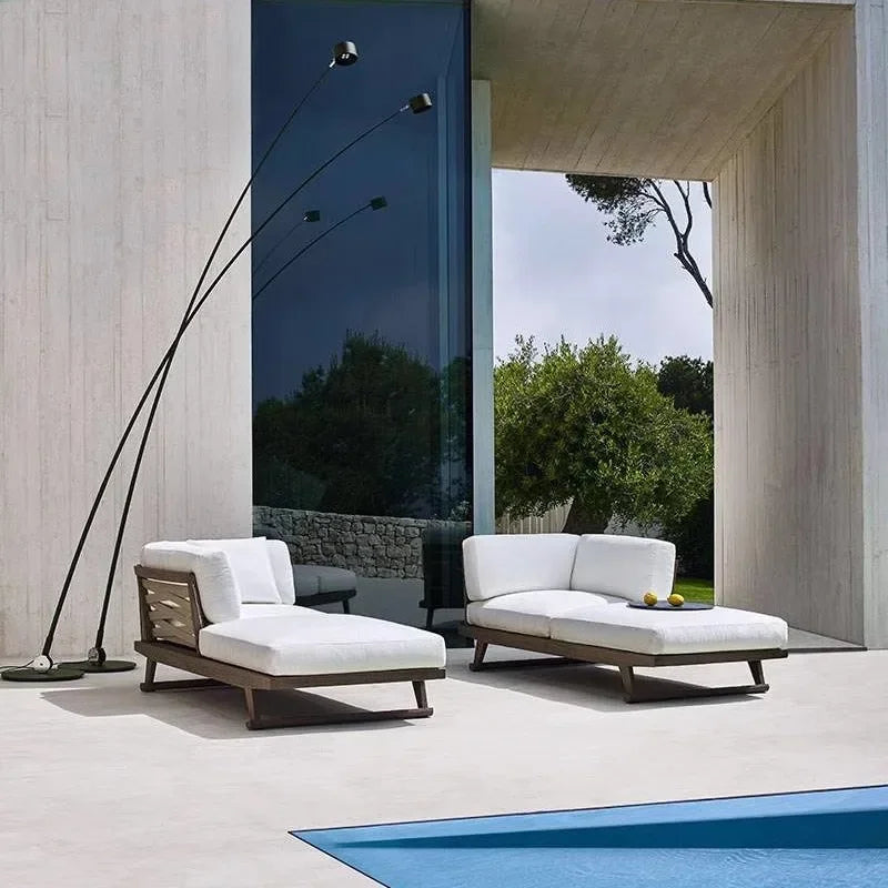 ensemble de canapés extérieurs en teck imperméable pour jardin et patio