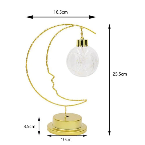 Lampe LED fer lune étoiles enfants