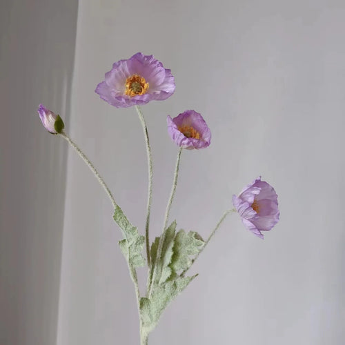 fausses fleurs de pavot en soie pour décorations de mariage et fêtes - vue 25 sur 29
