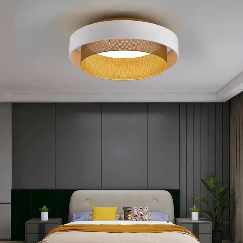 plafonnier led circulaire design nordique moderne éclairage intérieur 	 2023 - vue 4 sur 11
