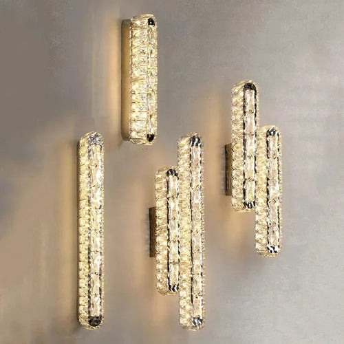 applique murale led ovale moderne en cristal pour décoration intérieure - vue 2 sur 14