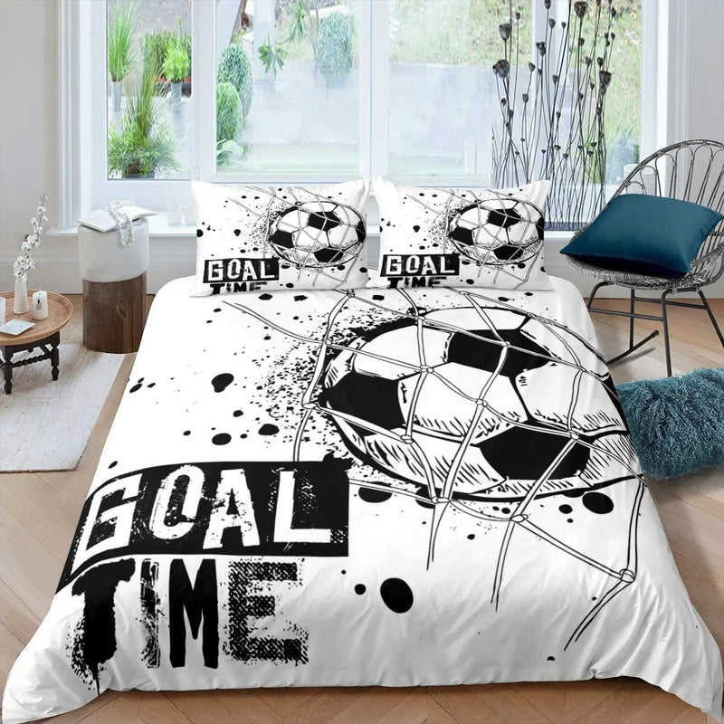 housse de couette football pour enfants taille queen