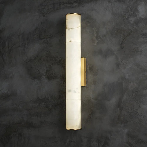 applique murale en laiton marbre naturel lampe de luxe art déco - vue 3 sur 10