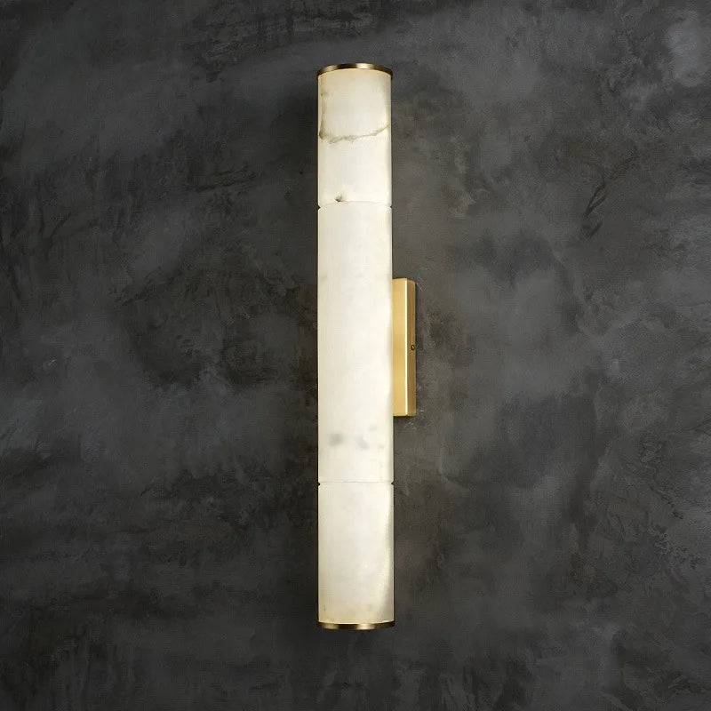 applique murale en laiton marbre naturel lampe de luxe art déco - vue 3 sur 10