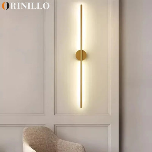 Applique murale led moderne à longue bande - vue 4 sur 6
