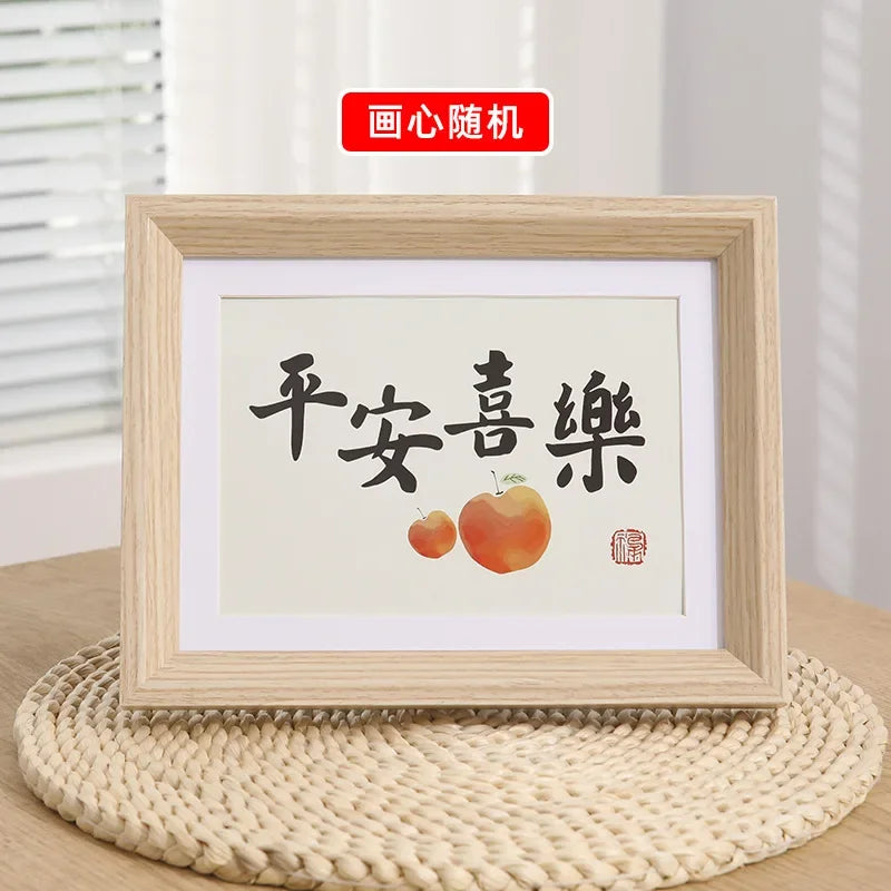 cadre photo en bois minimaliste pour décoration intérieure et cadeau