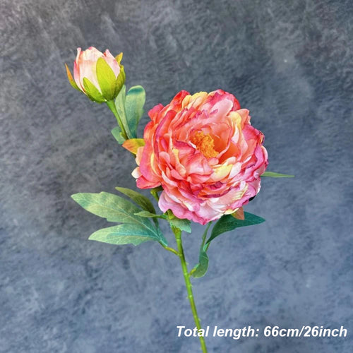 bouquet de pivoines artificielles en soie pour mariage et décoration intérieure - vue 21 sur 21