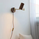 applique murale wabi-sabi à bras long pivotant avec interrupteur
