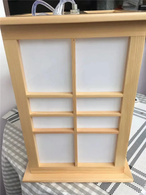suspension en bois style japonais pour décoration intérieure - vue 4 sur 6