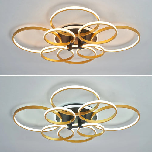 lustre moderne à LED pour décoration intérieure élégante - vue 4 sur 6