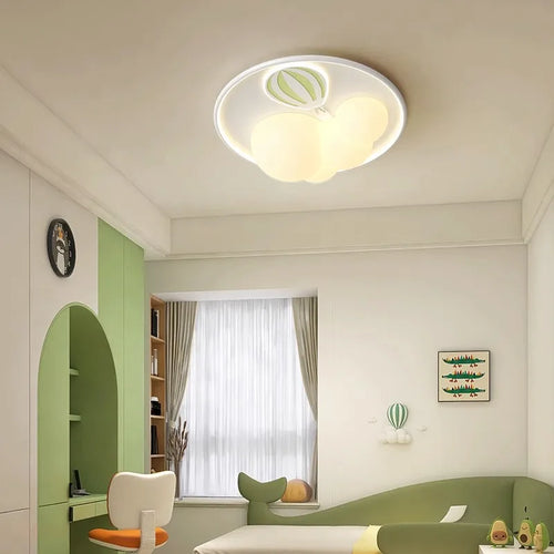 plafonnier moderne montgolfière pour chambre de fille - vue 3 sur 9