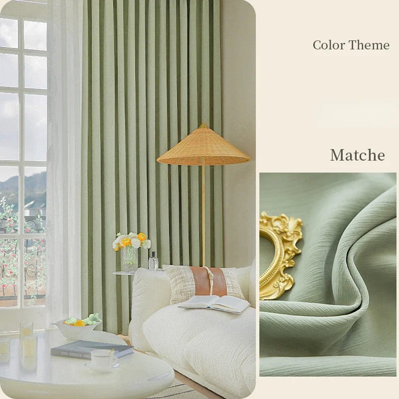 Rideau occultant moderne plissé pour salon et chambre - vue 7 sur 10