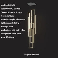 plafonnier nordique moderne pour loft et espaces créatifs
