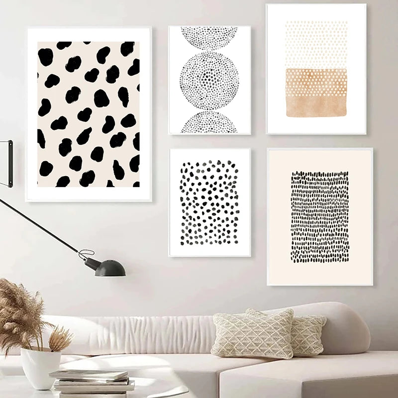 Abat-jour Mural Rond Motif Pois – Déco Minimaliste Et Arty Pour Intérieur Stylé