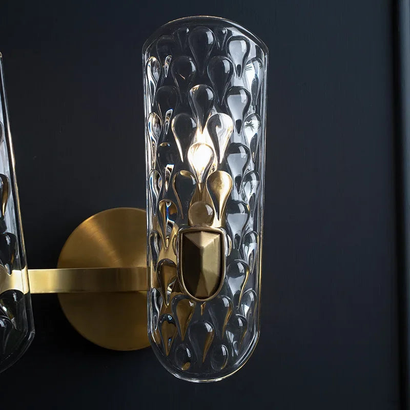 applique murale en cristal design bouclier luxe pour intérieur décoratif
