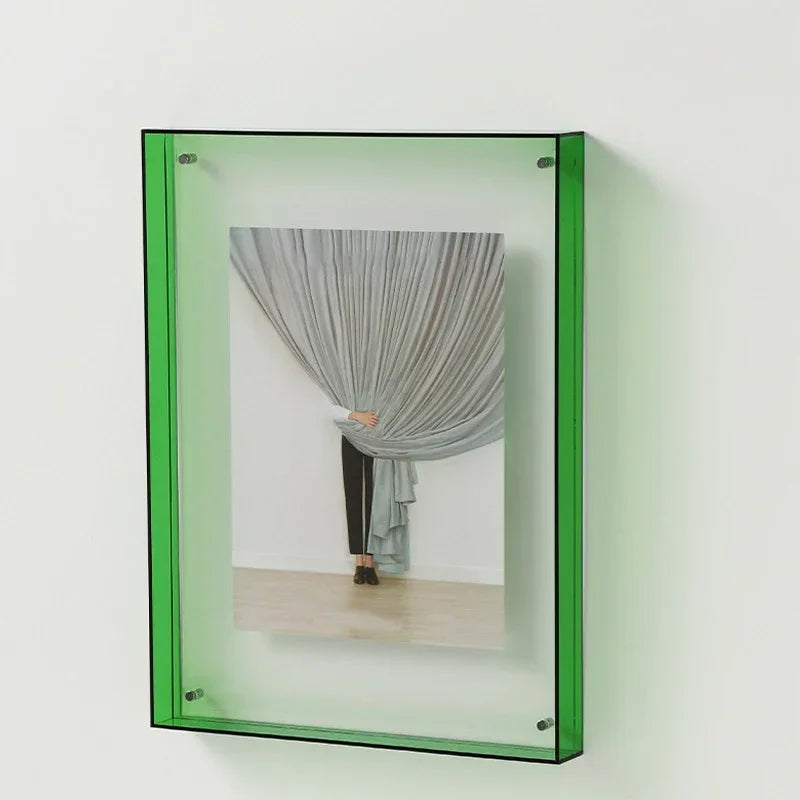 cadre photo acrylique style ins décoration murale table transparente - vue 6 sur 14