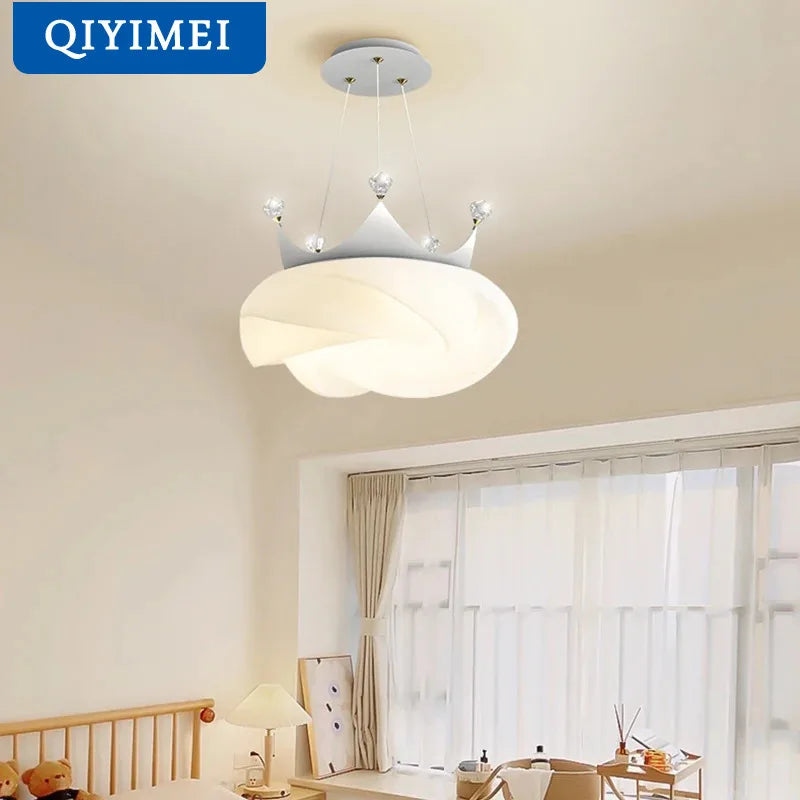 lustre led moderne pour décoration d'intérieur en forme de couronne - vue 3 sur 12