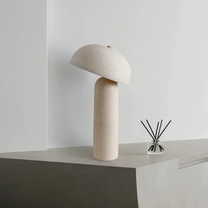 lampe rétro en céramique design créatif style champignon décoratif - vue 3 sur 8