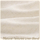 Voilage faux lin sur mesure extra long salon