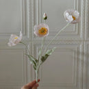 fausses fleurs de pavot en soie pour décorations de mariage et fêtes