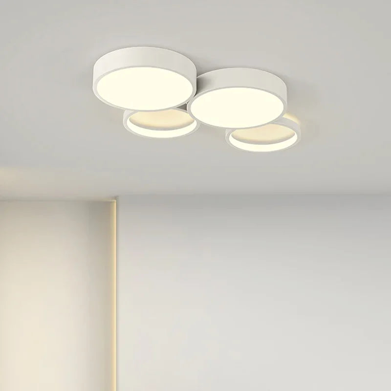 Cercles modernes combinaison Led plafonnier éclairage salon chambre Led minimaliste intelligent plafonniers décor à la maison luminaires